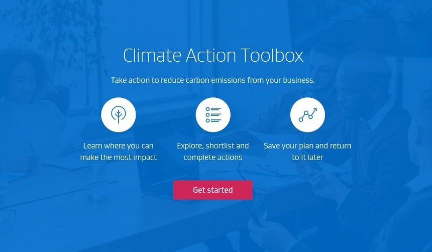 Climate Action Toolbox webpage 