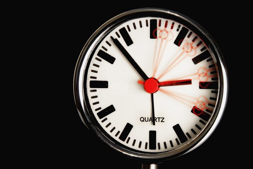 Image, analogue clock with a second hard