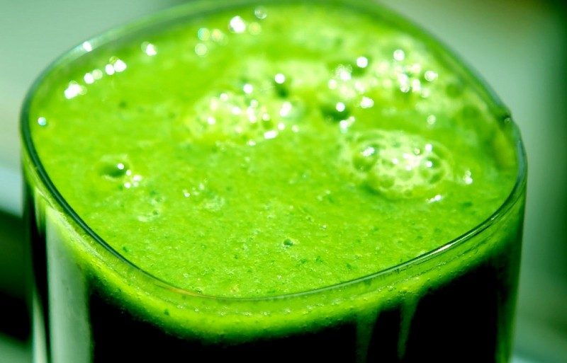 Image, green smoothie. 