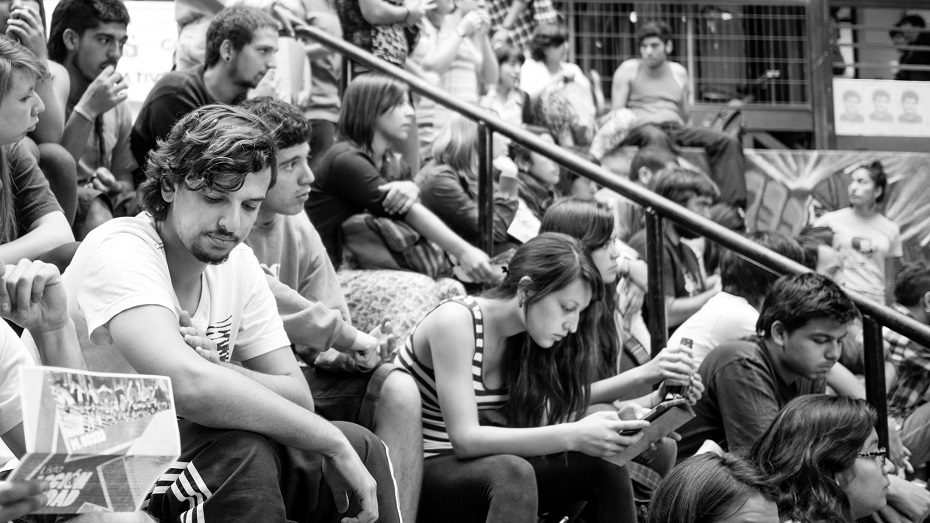 Image, University students.