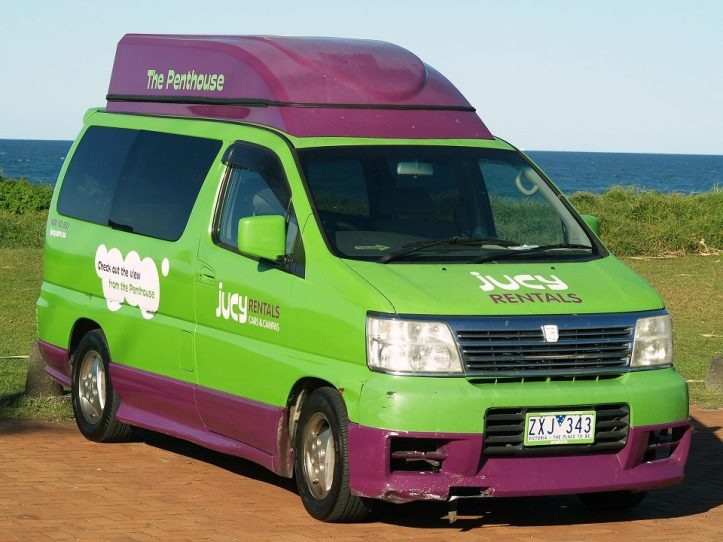 Image of Jucy rental van