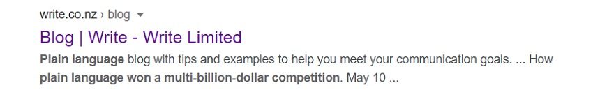Image, keywords in a metadescription on Google