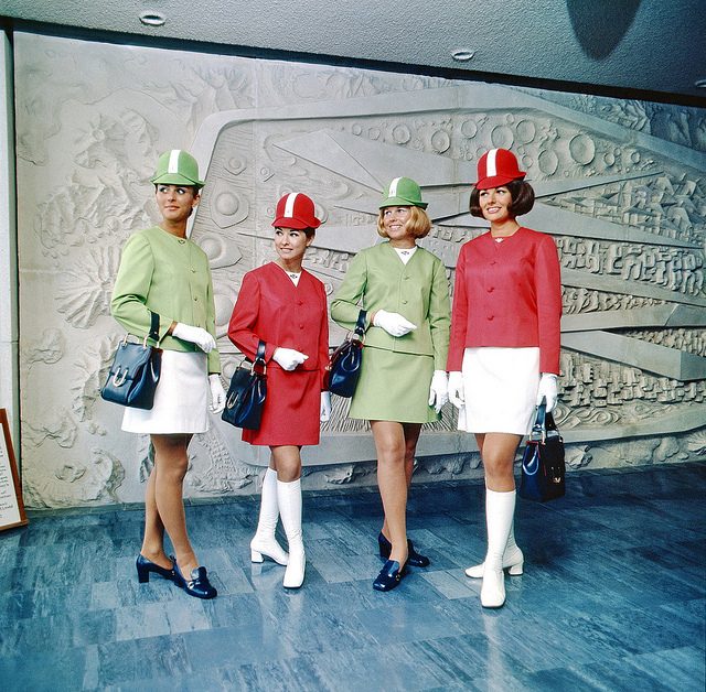 Airline hostesses in 1970