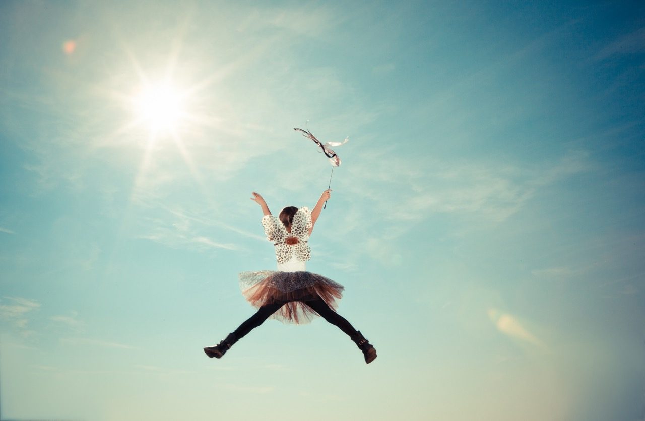 Image, Fairy in the sky with wand.