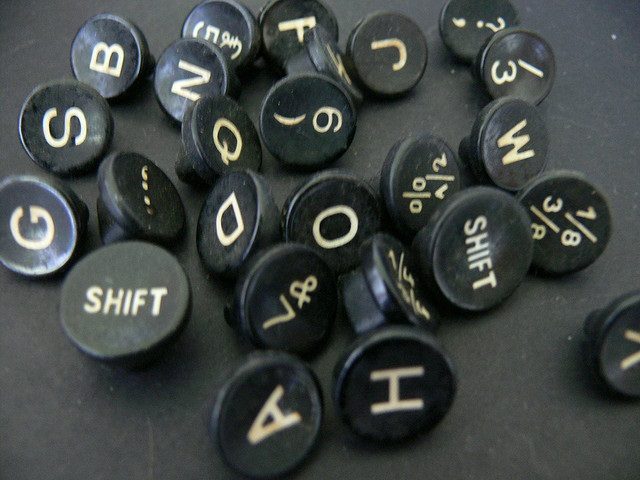 Typewriter keys